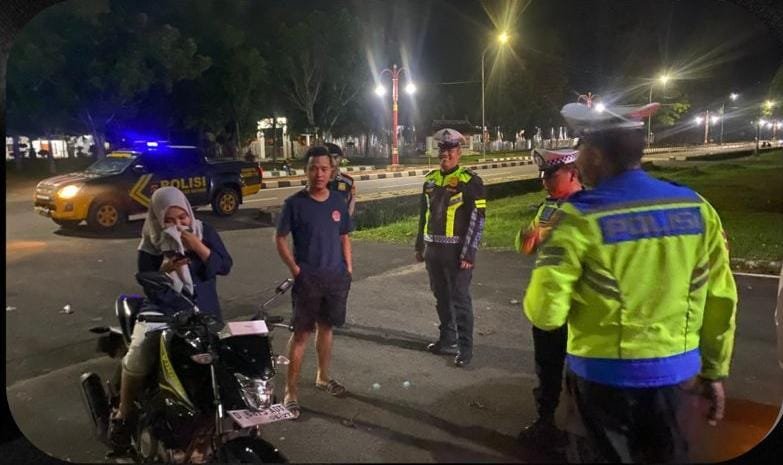 Patroli terpadu Sat Samapta Polres Banyuasin jelang Natal dan Tahun Baru 2025