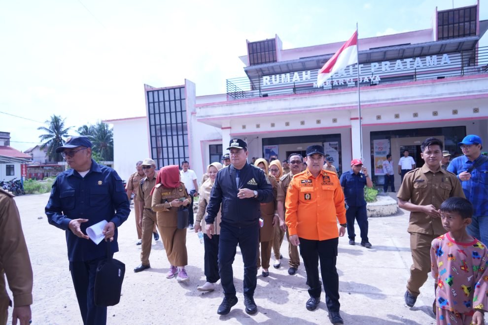 Bupati Banyuasin Askolani meninjau pelayanan RSUD Makarti Jaya di Kecamatan Makarti Jaya
