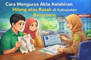 Ilustrasi pengurusan akta kelahiran hilang atau rusak di Kabupaten Banyuasin