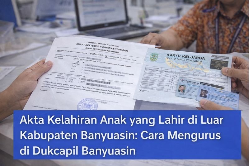 Pengurusan akta kelahiran anak yang lahir di luar daerah melalui Dukcapil Kabupaten Banyuasin