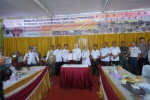 Wakil Bupati Banyuasin menghadiri Musrenbang Kecamatan Sembawa Tahun 2026 di Kantor Camat Sembawa