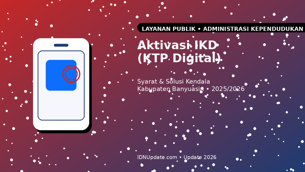 Ilustrasi aktivasi IKD atau KTP digital untuk warga Kabupaten Banyuasin