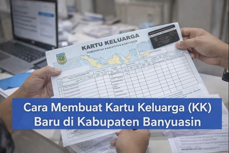 Pengurusan Kartu Keluarga (KK) baru di Kabupaten Banyuasin untuk keluarga baru dan pecah KK