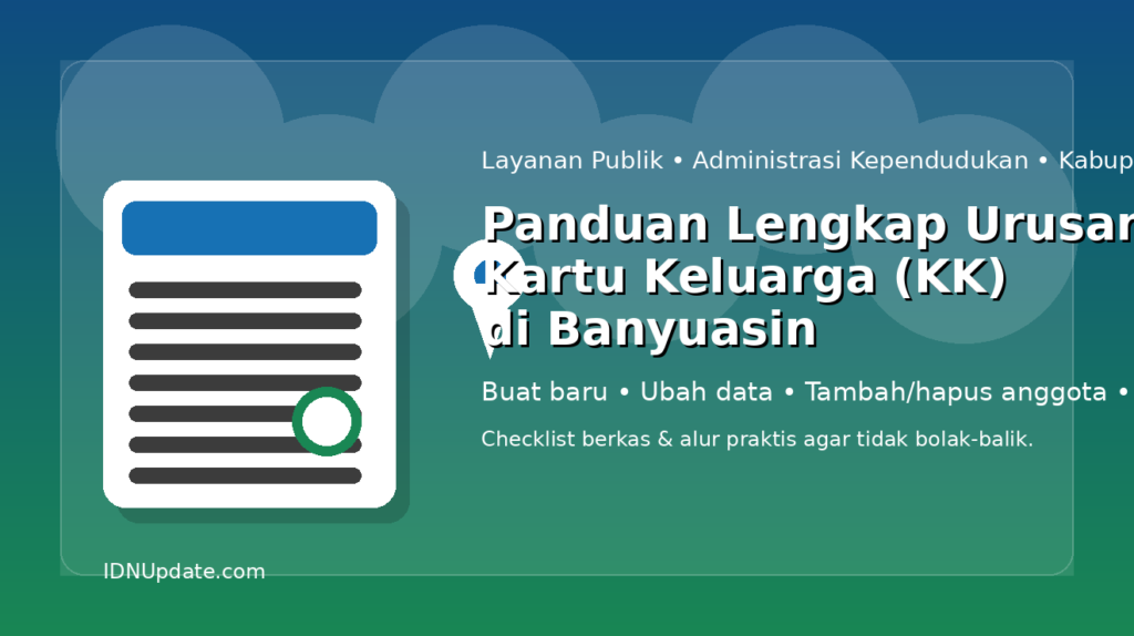 Ilustrasi cara mengganti kepala keluarga di Kartu Keluarga (KK) Kabupaten Banyuasin