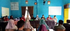 Kegiatan monev pelaksanaan APBDes Tahap II di Desa Limau, Kecamatan Sembawa