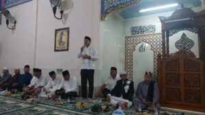 Sambutan pada peringatan Isra Mi’raj di Masjid Al-Djihad, Sukajadi Residen, Talang Kelapa.