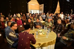 Suasana acara kenal pamit Kapolda Sumatera Selatan di Ballroom The Sultan Convention Center Palembang.