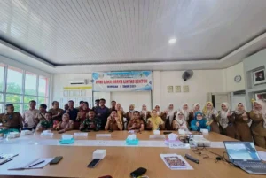 Foto bersama peserta Mini Lokakarya Lintas Sektor Triwulan I Tahun 2026 di Kecamatan Sembawa, Kabupaten Banyuasin