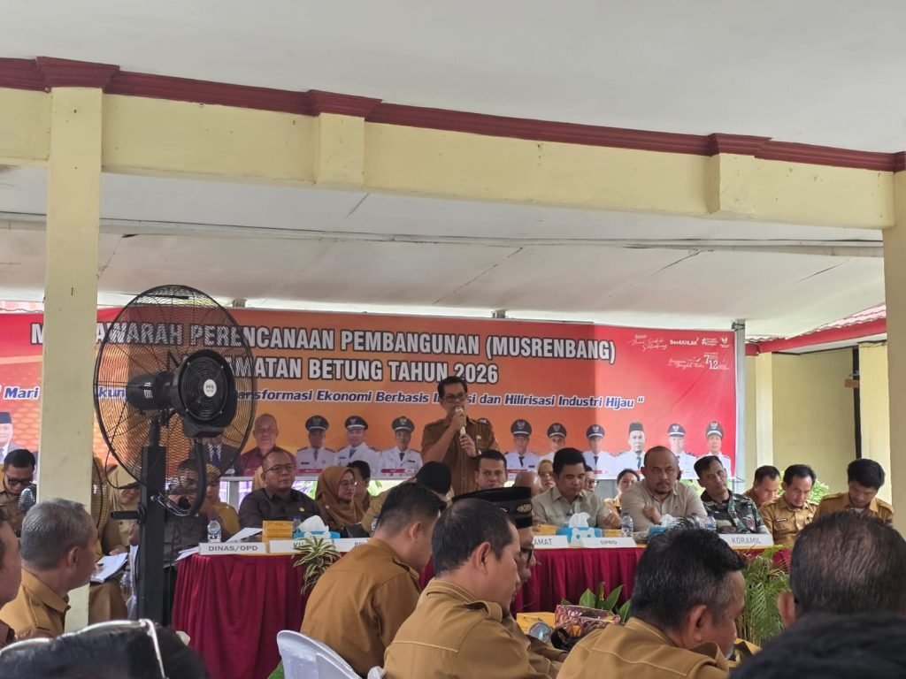 Suasana Musrenbang Kecamatan Betung Tahun 2026 di Kabupaten Banyuasin