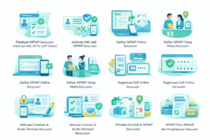 Ilustrasi panduan NPWP di Kabupaten Banyuasin: aktivasi NIK, EFIN, dan akses DJP Online