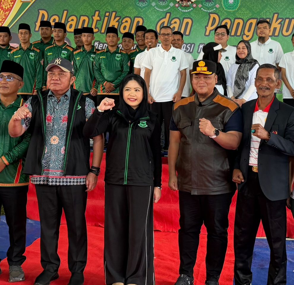 Suasana pelantikan dan pengukuhan pengurus PORDASI Kabupaten Banyuasin masa bakti 2026–2030 di Ponpes Qodratullah, Desa Langkan, Banyuasin III