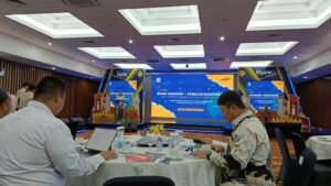 Suasana kegiatan sinergi Bank Mandiri dan Pemerintah Kabupaten Banyuasin membahas kerja sama layanan keuangan bagi ASN