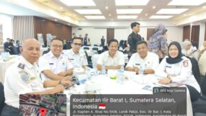 Jajaran Dishub Banyuasin menghadiri pertemuan sinergi Bank Mandiri dan Pemkab Banyuasin untuk layanan keuangan ASN