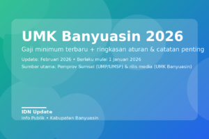 UMK Banyuasin 2026 dan info gaji minimum terbaru