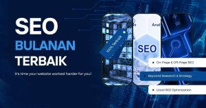 Ilustrasi jasa SEO bulanan untuk optimasi website UMKM dan bisnis kecil