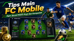Ilustrasi tips main FC Mobile untuk membangun skuad yang kuat dan kompetitif.